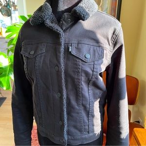 Levi’s Black Sherpa Trucker Jacket